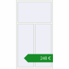 Ціноутворення Вікна 1300x2400 мм REHAU Euro 70 Білий (RAL 9016) з двох сторін. Ціна: €247.87