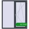 Ціноутворення Вікна 1300x1450 мм REHAU Euro 60 ANTHRACITE_GREY_STRUKTURAL з двох сторін. Ціна: ₴10,779.07