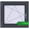 Ціноутворення Вікна 700x650 мм REHAU Brillant-Design ANTHRACITE_GREY_STRUKTURAL з двох сторін. Ціна: ₴9,709.27
