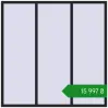 Ціноутворення Вікна 2000x2000 мм REHAU Euro 70 BLACK_ULTI-MATT з двох сторін. Ціна: ₴15,996.66
