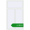 Ціноутворення Вікна 1020x1790 мм REHAU Euro 60 Білий (RAL 9016) з двох сторін. Ціна: ₴6,180.41