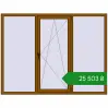 Ціноутворення Вікна 2050x1560 мм REHAU Euro 70 GOLDEN OAK з двох сторін. Ціна: ₴25,502.95