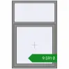 Ціноутворення Вікна 1000x1500 мм Altest Pony 375 RAL 9007 Grey aluminium з двох сторін. Ціна: ₴9,590.55