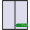 Ціноутворення Вікна 1300x1500 мм REHAU Euro 60 BLACK_ULTI-MATT з двох сторін. Ціна: ₴7,800.09