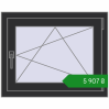 Ціноутворення Вікна 740x590 мм REHAU Euro 70 ANTHRACITE_GREY_GLATT з двох сторін. Ціна: ₴5,907.15