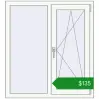 Ціноутворення Вікна 1000x1100 мм REHAU Euro 60 Білий (RAL 9016) з двох сторін. Ціна: $135.20
