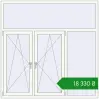 Ціноутворення Вікна 1800x1800 мм REHAU Euro 70 Білий (RAL 9016) з двох сторін. Ціна: ₴18,330.41