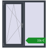 Ціноутворення Вікна 1200x1300 мм REHAU Euro 70. Ціна: €335.64