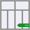 Ціноутворення Вікна 1500x1500 мм Altest Pony 375 RAL 9007 Grey aluminium з двох сторін. Ціна: $252.39
