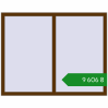 Ціноутворення Вікна 1440x1130 мм REHAU Euro 70 WALNUT з двох сторін. Ціна: ₴9,605.98