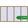 Ціноутворення Вікна 2950x1670 мм REHAU Euro 60 LIGHT_OAK з двох сторін. Ціна: ₴16,698.20
