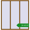 Ціноутворення Вікна 1900x2000 мм REHAU Brillant-Design GOLDEN OAK з двох сторін. Ціна: ₴24,653.01