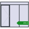 Ціноутворення Вікна 2580x2320 мм REHAU Euro 70. Ціна: €894.52