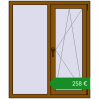 Ціноутворення Вікна 1070x1280 мм REHAU Euro 60. Ціна: €258.05