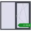 Ціноутворення Вікна 1600x1500 мм REHAU SYNEGO MD ANTHRACITE_GREY_STRUKTURAL з двох сторін. Ціна: ₴21,155.16