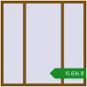 Ціноутворення Вікна 1800x1800 мм REHAU Euro 60 GOLDEN OAK з двох сторін. Ціна: ₴15,836.30