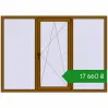 Ціноутворення Вікна 2008x1440 мм REHAU Euro 60 GOLDEN OAK з двох сторін. Ціна: ₴17,659.97