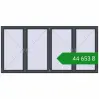 Ціноутворення Вікна 3000x1450 мм Altest Pony 375 RAL 7016 Anthracite grey з двох сторін. Ціна: ₴44,653.23