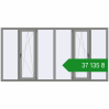 Ціноутворення Вікна 3000x1500 мм Altest Pony 375 RAL 9007 Grey aluminium з двох сторін. Ціна: ₴37,134.94