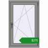 Ціноутворення Вікна 715x1110 мм Altest Pony 375 RAL 9007 Grey aluminium з двох сторін. Ціна: $274.89