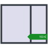 Ціноутворення Вікна 1400x1180 мм REHAU Euro 60. Ціна: €153.27