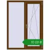 Ціноутворення Вікна 1080x1460 мм REHAU Euro 60 WALNUT з двох сторін. Ціна: ₴10,220.64