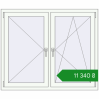 Ціноутворення Вікна 1330x1110 мм REHAU Euro 70 Білий (RAL 9016) з двох сторін. Ціна: ₴11,340.22