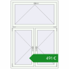 Ціноутворення Вікна 1220x1750 мм REHAU Euro 70. Ціна: €491.39