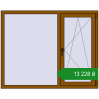 Ціноутворення Вікна 1500x1200 мм REHAU Euro 60 GOLDEN OAK з двох сторін. Ціна: ₴13,227.63