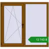 Ціноутворення Вікна 1400x1300 мм REHAU Euro 60 GOLDEN OAK з двох сторін. Ціна: ₴12,739.80