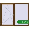 Ціноутворення Вікна 1750x1440 мм REHAU Euro 60 WALNUT з двох сторін. Ціна: ₴12,870.77