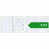 Ціноутворення Вікна 3000x1000 мм Altest Pony 375 RAL 9016 Traffic white з двох сторін. Ціна: $453.39