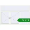 Ціноутворення Вікна 2600x1700 мм REHAU Euro 70 Білий (RAL 9016) з двох сторін. Ціна: ₴30,817.08