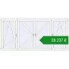 Ціноутворення Вікна 3000x1400 мм REHAU Euro 70 Білий (RAL 9016) з двох сторін. Ціна: ₴28,236.74