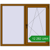 Ціноутворення Вікна 1400x1200 мм REHAU Euro 60 GOLDEN OAK з двох сторін. Ціна: ₴12,281.79