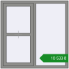 Ціноутворення Вікна 1200x1200 мм Altest Pony 375 RAL 9007 Grey aluminium з двох сторін. Ціна: ₴10,532.69