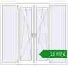 Ціноутворення Вікна 2000x1800 мм Altest Pony 375 RAL 9016 Traffic white з двох сторін. Ціна: ₴28,977.39