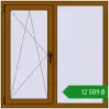 Ціноутворення Вікна 1200x1200 мм REHAU Euro 70 GOLDEN OAK з двох сторін. Ціна: ₴12,588.50