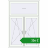 Ціноутворення Вікна 1150x1700 мм REHAU Euro 70 Білий (RAL 9016) з двох сторін. Ціна: €335.96