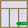 Ціноутворення Вікна 1800x1800 мм REHAU Euro 60 LIGHT_OAK з двох сторін. Ціна: ₴13,416.85