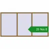 Ціноутворення Вікна 3000x1500 мм REHAU SYNEGO MD LIGHT_OAK з двох сторін. Ціна: ₴25,966.07