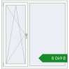 Ціноутворення Вікна 1460x1500 мм REHAU Euro 60 Білий (RAL 9016) з двох сторін. Ціна: ₴8,069.19