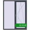 Ціноутворення Вікна 1370x1700 мм REHAU SYNEGO MD ANTHRACITE_GREY_STRUKTURAL з двох сторін. Ціна: ₴23,703.18
