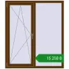 Ціноутворення Вікна 1300x1500 мм REHAU Euro 70 WALNUT з двох сторін. Ціна: ₴15,257.78