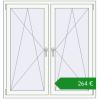 Ціноутворення Вікна 1280x1340 мм REHAU Euro 70 Білий (RAL 9016) з двох сторін. Ціна: €264.34