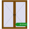 Ціноутворення Вікна 1600x1800 мм REHAU Euro 70 GOLDEN OAK з двох сторін. Ціна: ₴25,073.90