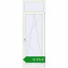 Ціноутворення Вікна 800x2400 мм REHAU Euro 70 Білий (RAL 9016) з двох сторін. Ціна: ₴14,414.72