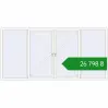 Ціноутворення Вікна 3500x1700 мм REHAU Euro 70 Білий (RAL 9016) з двох сторін. Ціна: ₴26,798.38