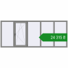 Ціноутворення Вікна 3000x1200 мм Altest Pony 375 RAL 9007 Grey aluminium з двох сторін. Ціна: ₴24,314.73