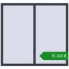 Ціноутворення Вікна 1450x1350 мм REHAU SYNEGO MD ANTHRACITE_GREY_STRUKTURAL з двох сторін. Ціна: ₴15,369.16